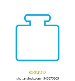 perfume, bottle, icon, vector illustration eps10