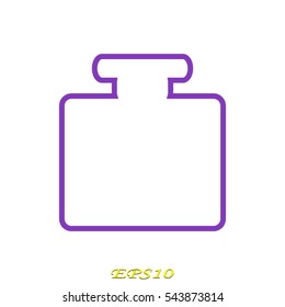 perfume, bottle, icon, vector illustration eps10