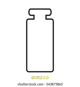 perfume, bottle, icon, vector illustration eps10