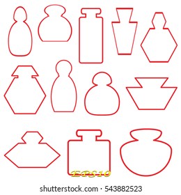 perfume, bottle, icon, vector illustration eps10