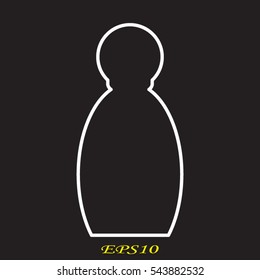 perfume, bottle, icon, vector illustration eps10
