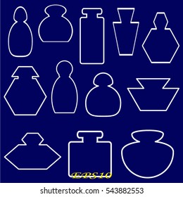 perfume, bottle, icon, vector illustration eps10