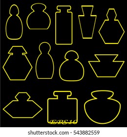 perfume, bottle, icon, vector illustration eps10
