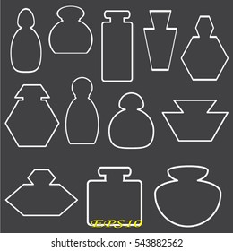 perfume, bottle, icon, vector illustration eps10