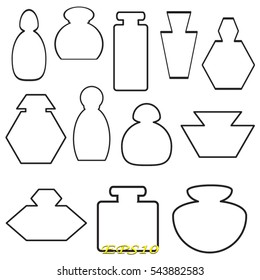 perfume, bottle, icon, vector illustration eps10