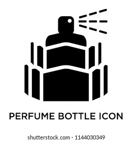 Perfume bottle icon vector isolated on white background for your web and mobile app design, Perfume bottle logo concept