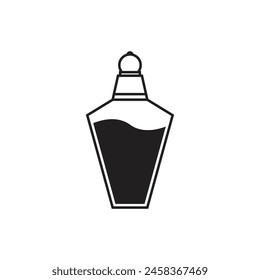 Icono de botella de perfume Ilustración de Plantilla de Vector Logo Design