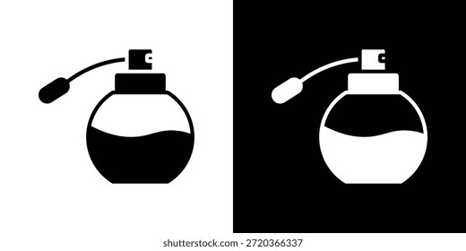 Ícones de garrafa de perfume para projetos gráficos e web design