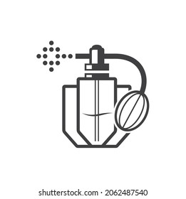 ilustración de botellas de perfume, arte vectorial.