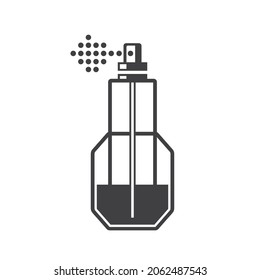 perfume bottle illustration, vector art.