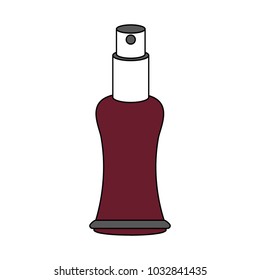 Perfume bottle isolated