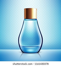 Perfume bottle isolated on transparent background