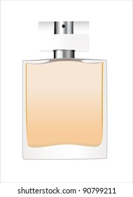 Perfume bottle isolated on white background