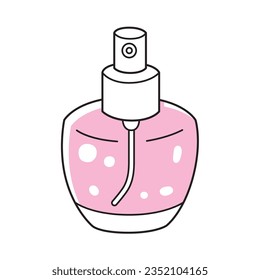 Perfume bottle isolated vector illustration