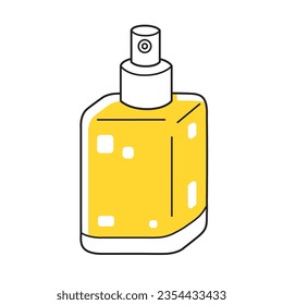 Perfume bottle isolated vector illustration