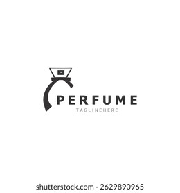 Parfümflasche Logo Design-Symbol kann für Geschäft und kosmetische Parfüm Shop-Vorlage verwendet werden
