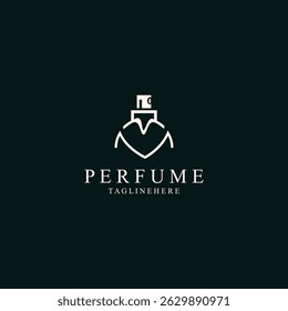 Parfümflasche Logo Design-Symbol kann für Geschäft und kosmetische Parfüm Shop-Vorlage verwendet werden