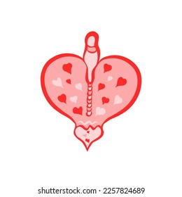 Perfume bottle with love shape