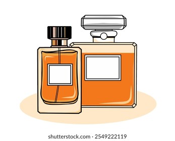 perfume bottle mockup vector, mockup for your brand