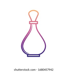 icono del nolan del frasco del perfume. Línea delgada simple, vector de contorno de iconos BOTTLE para ui y ux, sitio web o aplicación móvil