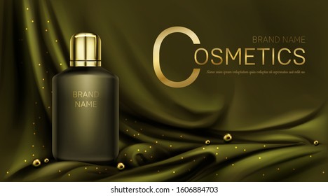 Perfume bottle olive green