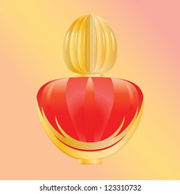Perfume bottle red for women