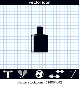 Perfume bottle simple flat icon.