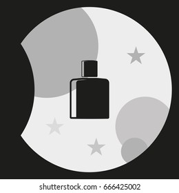 Perfume bottle simple flat icon.