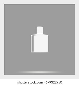 Perfume bottle simple flat icon.
