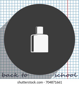 Perfume bottle simple flat icon.