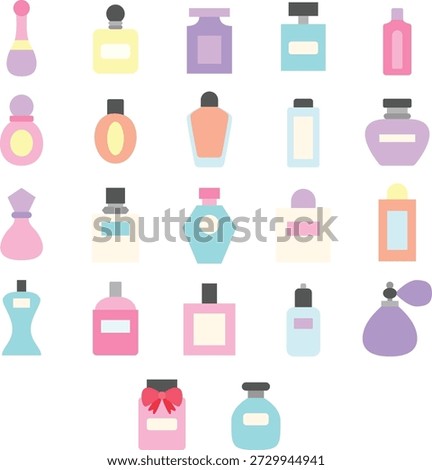 Perfume Bottle SImple Flat Illustration