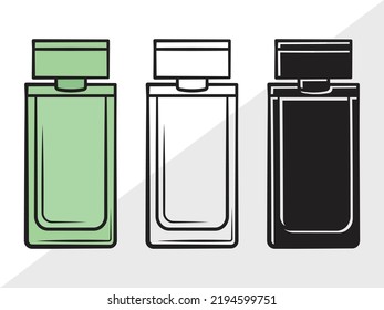 Perfume Bottle SVG Printable Vector Illustration