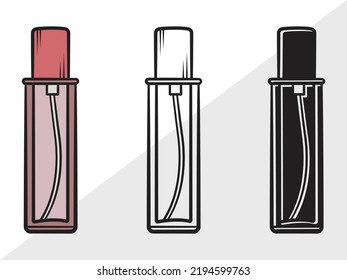 Perfume Bottle SVG Printable Vector Illustration