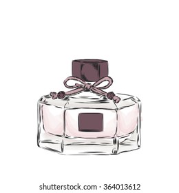 Perfume bottle vector. Fashion & Style. 