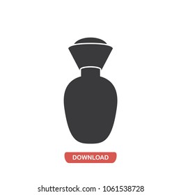 Perfume bottle vector icon