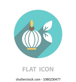 Perfume bottle vector icon