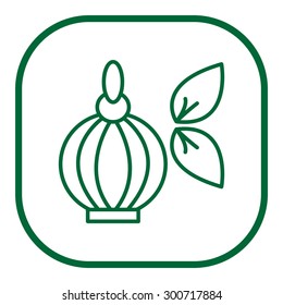 Perfume bottle vector icon
