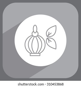 Perfume bottle vector icon