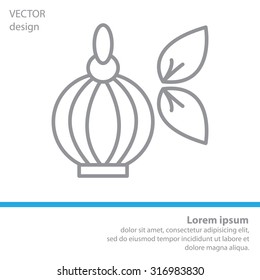 Perfume bottle vector icon