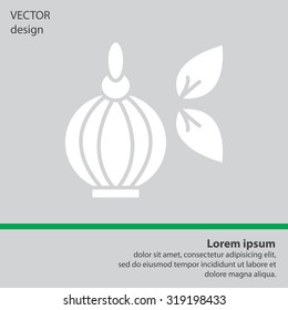 Perfume bottle vector icon