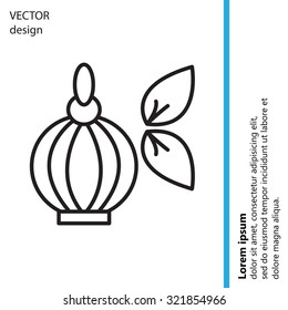 Perfume bottle vector icon