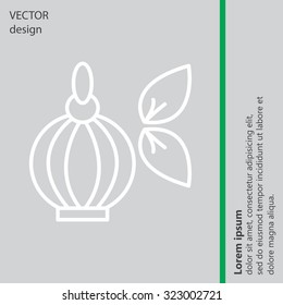 Perfume bottle vector icon