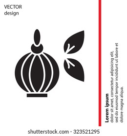 Perfume bottle vector icon