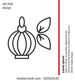 Perfume bottle vector icon