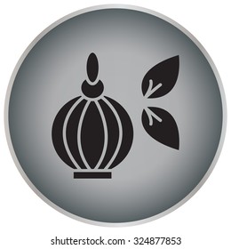 Perfume bottle vector icon