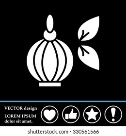 Perfume bottle vector icon