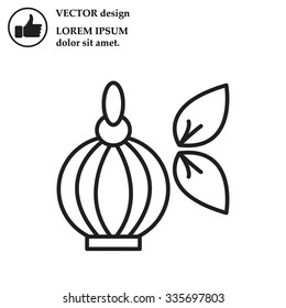 Perfume bottle vector icon