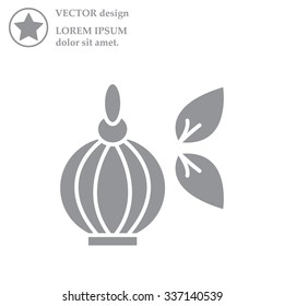 Perfume bottle vector icon