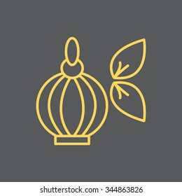 Perfume bottle vector icon