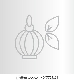 Perfume bottle vector icon